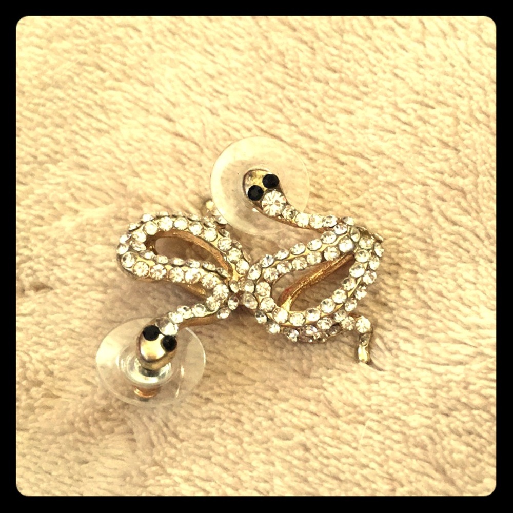 Betsy Johnson Hypoallergenic Snake earrings